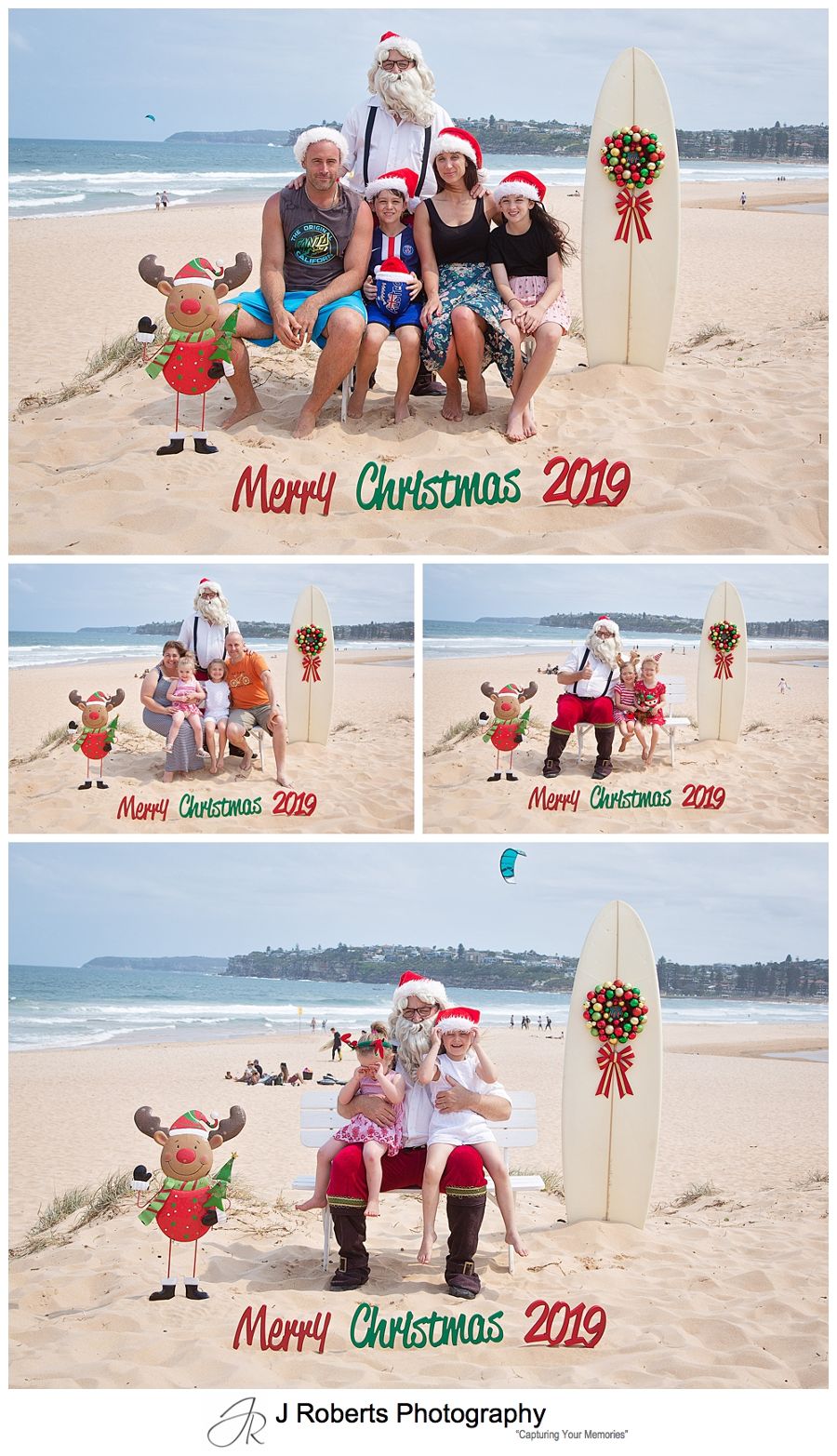 Aussie Santa Photos at Long Reef Beach Sydney
